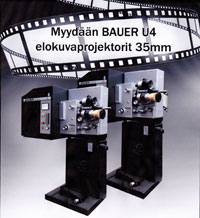 Bauer U4 elokuvaprojektorit 35mm